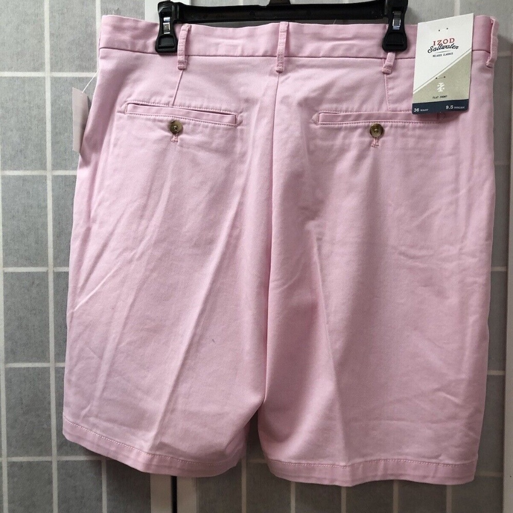 Izod Saltwater,Men Shores,Made in Bangladesh,size 36, pink,New garment,stretch.! - Picture 3 of 6